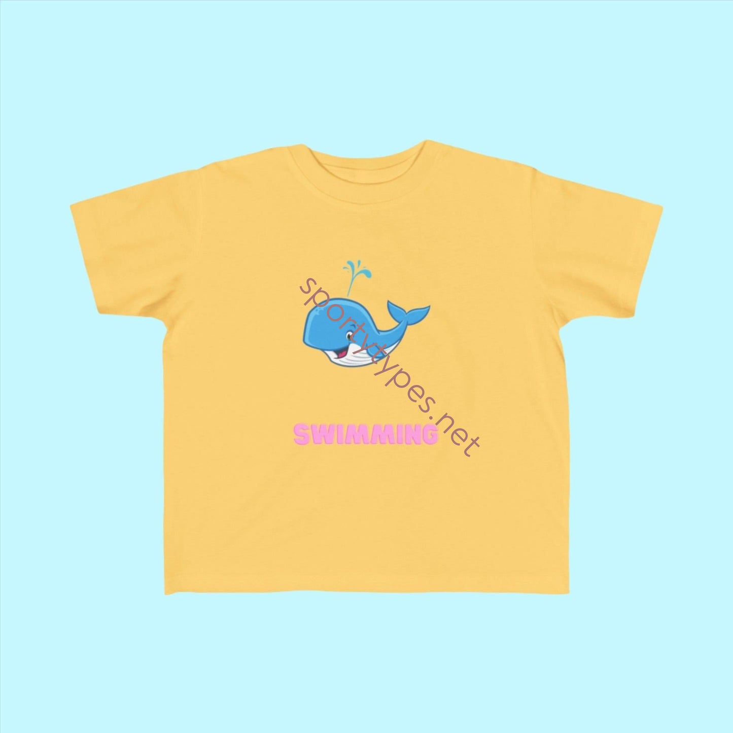 Butter Toddler Swimming Fan Jersey T-Shirt