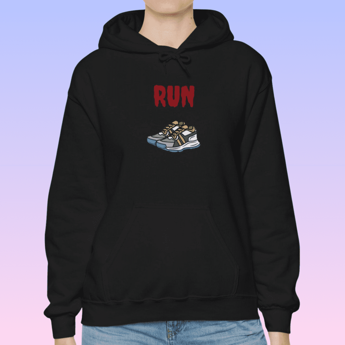 Black Women's Running Hoodie