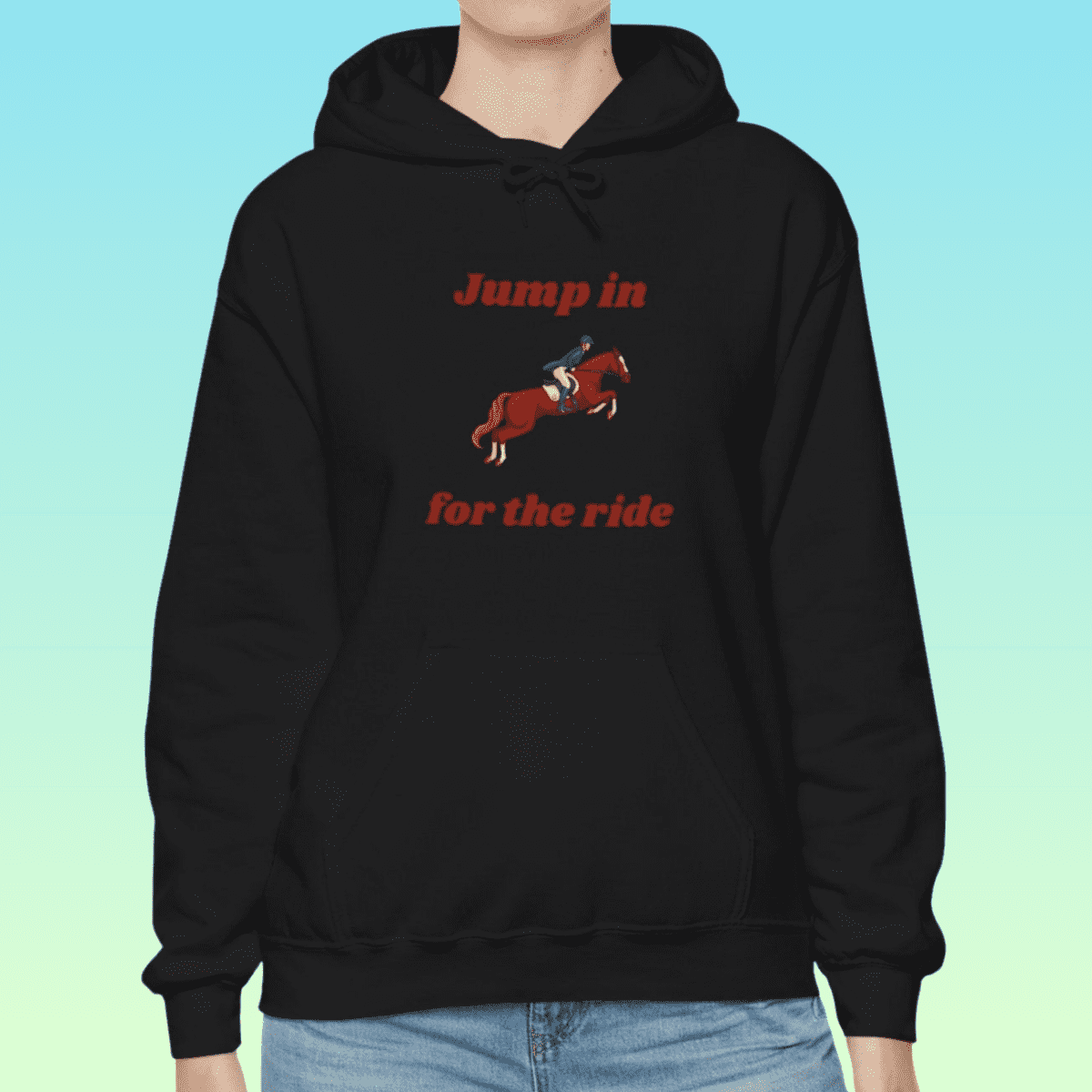 Black Women's Showjumping Hoodie