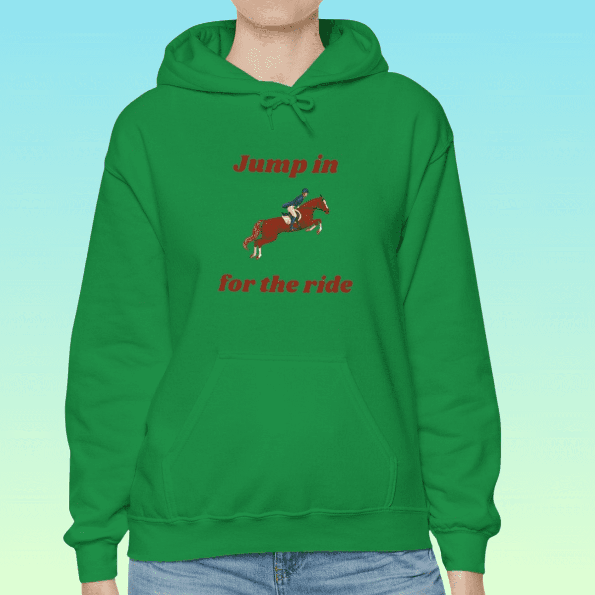 Irish Green Women's Showjumping Hoodie