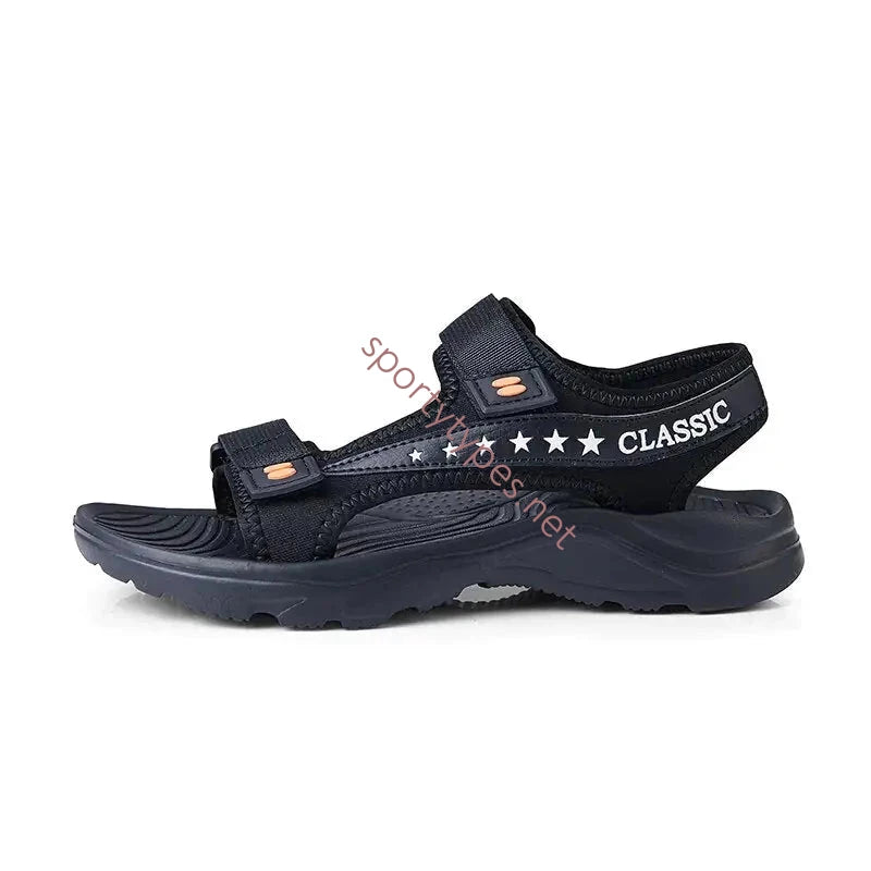 Black Men's Lightweight Athletic Sandals