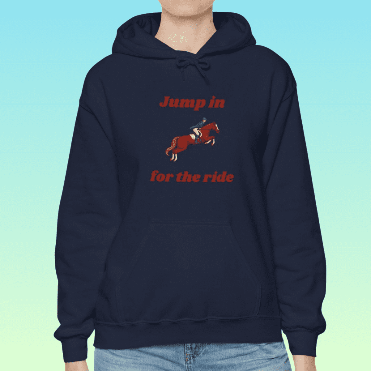 Navy Women's Showjumping Hoodie