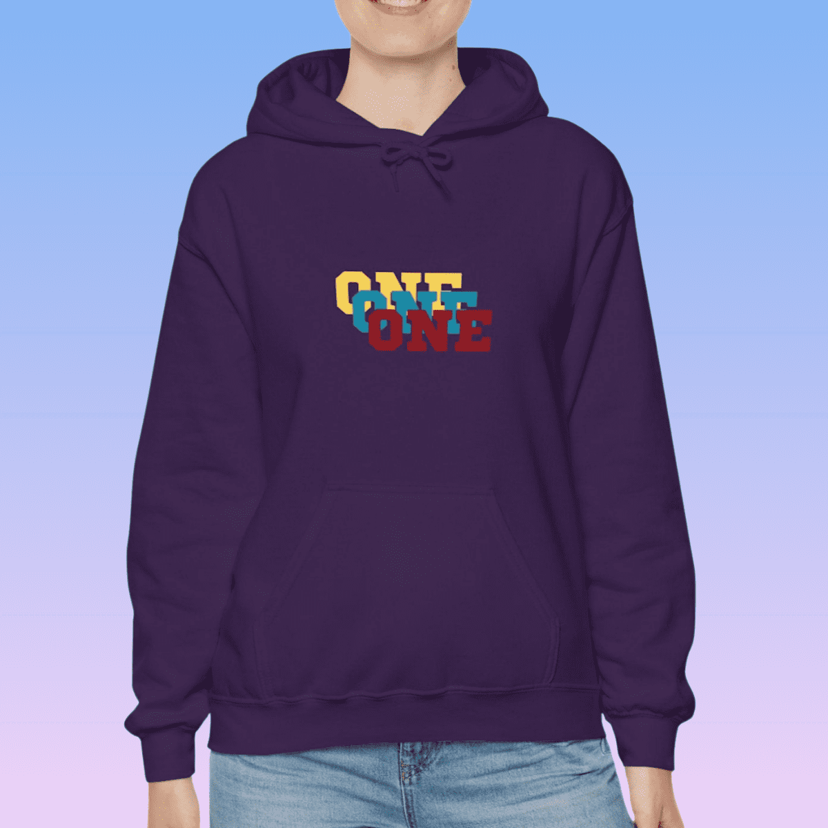 Purple Women's 'ONE' Hoodie