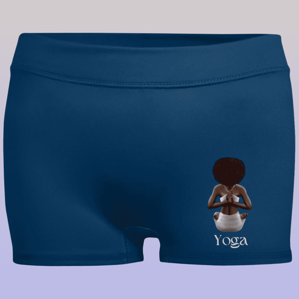 Women's Navy Yoga Moisture-Wicking Shorts