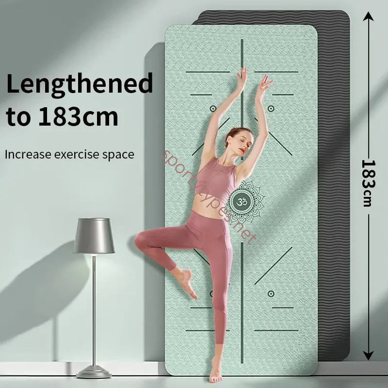 Green Yoga Mat Non Slip