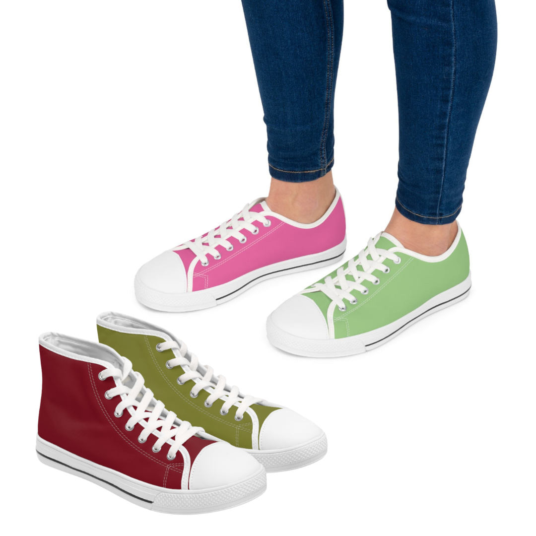 Women's Mismatched Canvas Sneakers