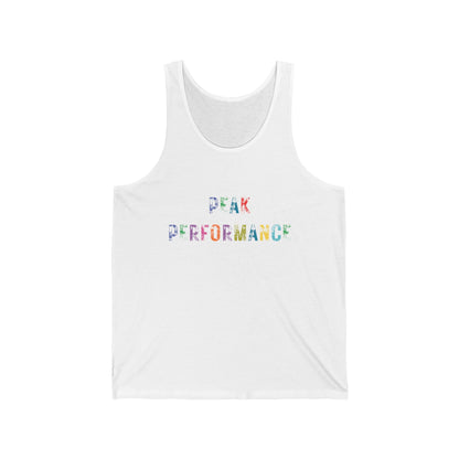 Men's Peak Performance Rainbow Distressed Print Tank Top