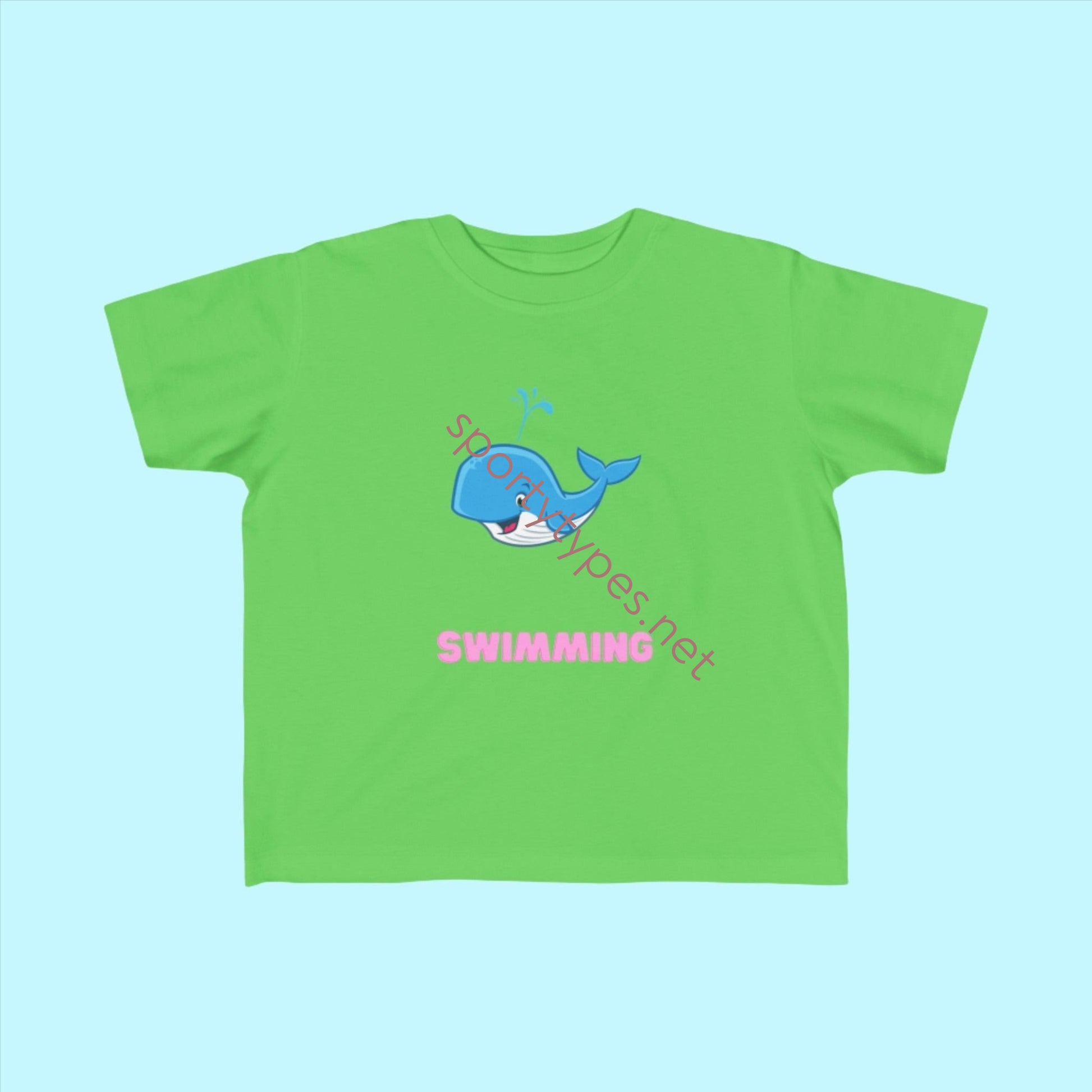 Apple Toddler Swimming Fan Jersey T-Shirt