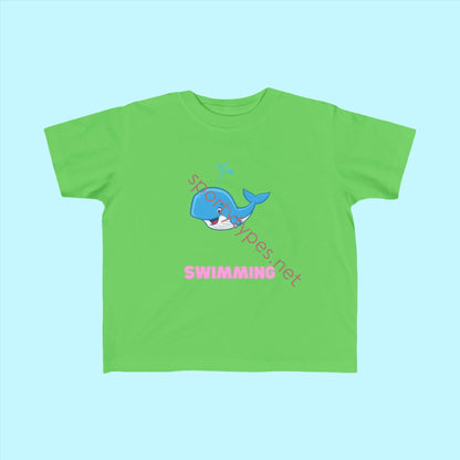 Apple Toddler Swimming Fan Jersey T-Shirt