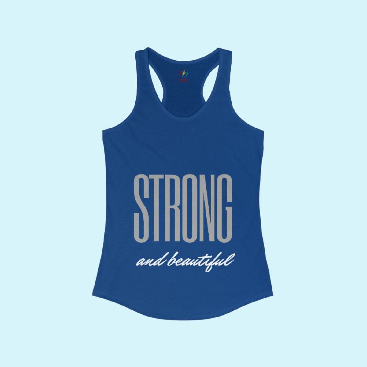 Royal Women's Strong And Beautiful  Performance Racerback Tank Top