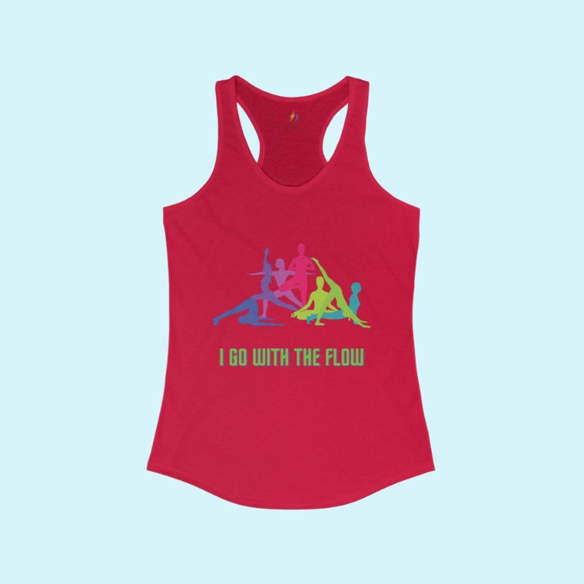 Red Women's I Go With The Flow Racerback Tank