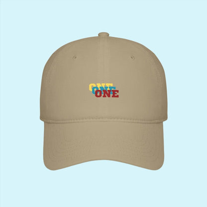 Khaki 'ONE' Baseball Cap
