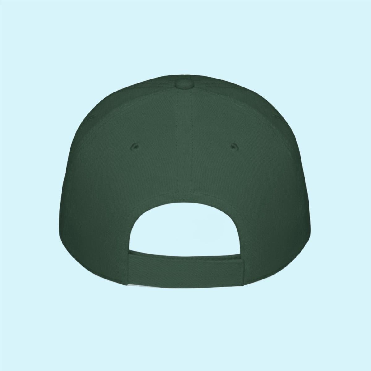 Dark Green Mountain Biking Theme Baseball Cap