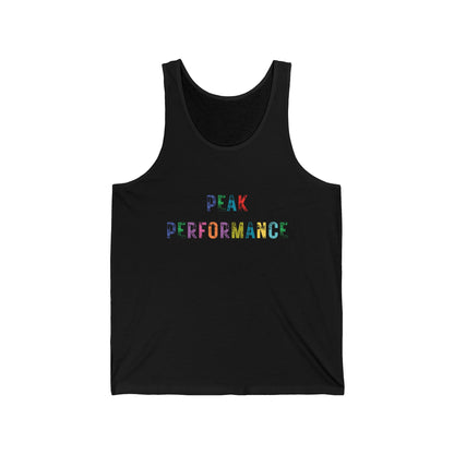 Men's Peak Performance Rainbow Distressed Print Tank Top