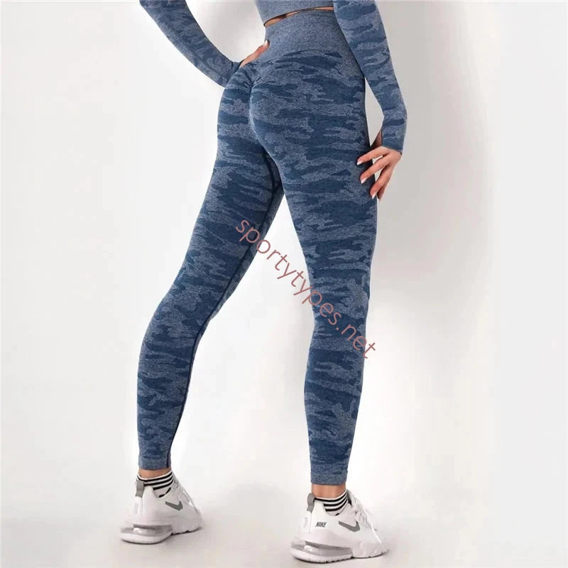 Dark Blue Women's Sports Leggings
