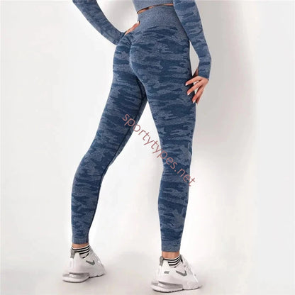 Dark Blue Women's Sports Leggings