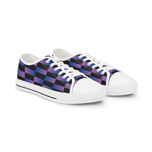 Gradient Edge  - Men's Low Top Canvas Sneakers