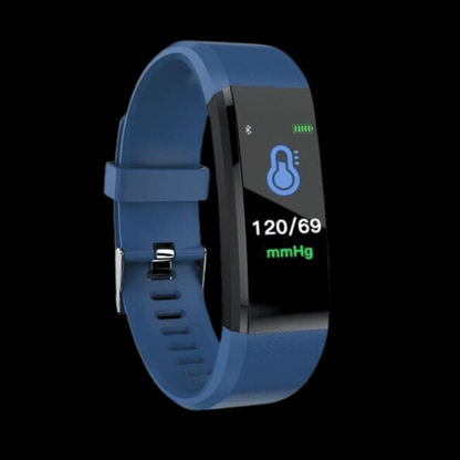 Blue Smart Bracelet With Bluetooth Fitness Tracker