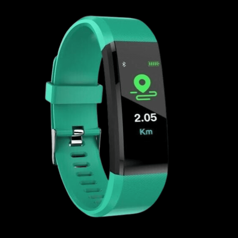 Green Smart Bracelet With Bluetooth Fitness Tracker