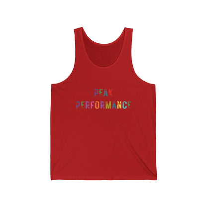 Men's Peak Performance Rainbow Distressed Print Tank Top
