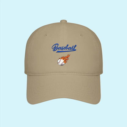 Khaki Flamed Baseball Cap