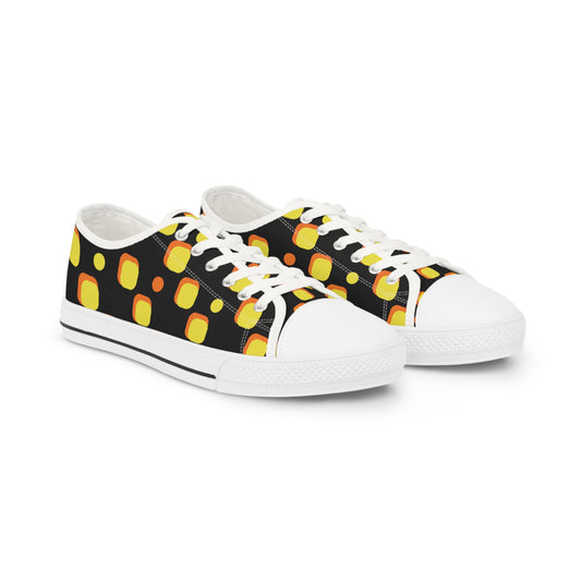 Bold Energy - Men's Low Top Canvas Sneakers