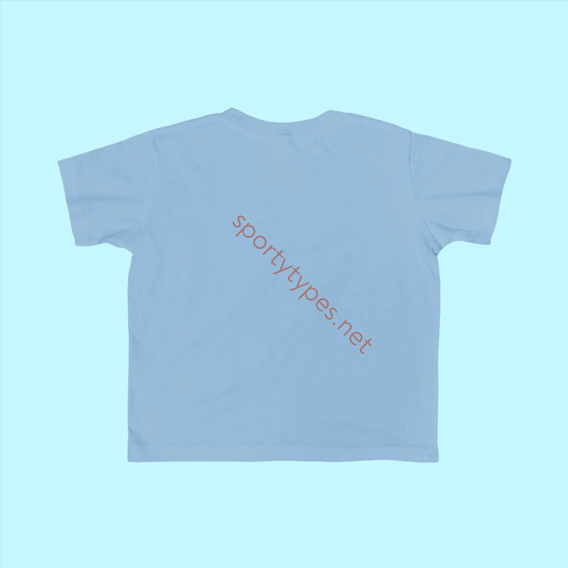 Light Blue Toddler Swimming Fan Jersey T-Shirt
