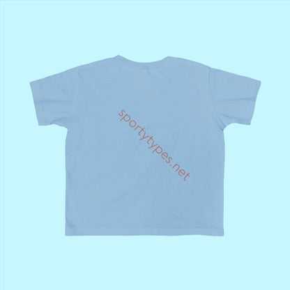 Light Blue Toddler Swimming Fan Jersey T-Shirt