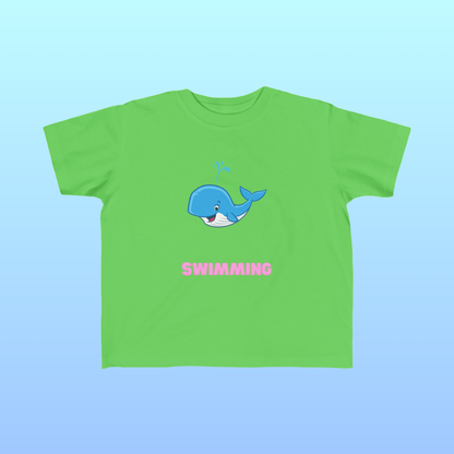 Apple Toddler Swimming Fan Jersey T-Shirt