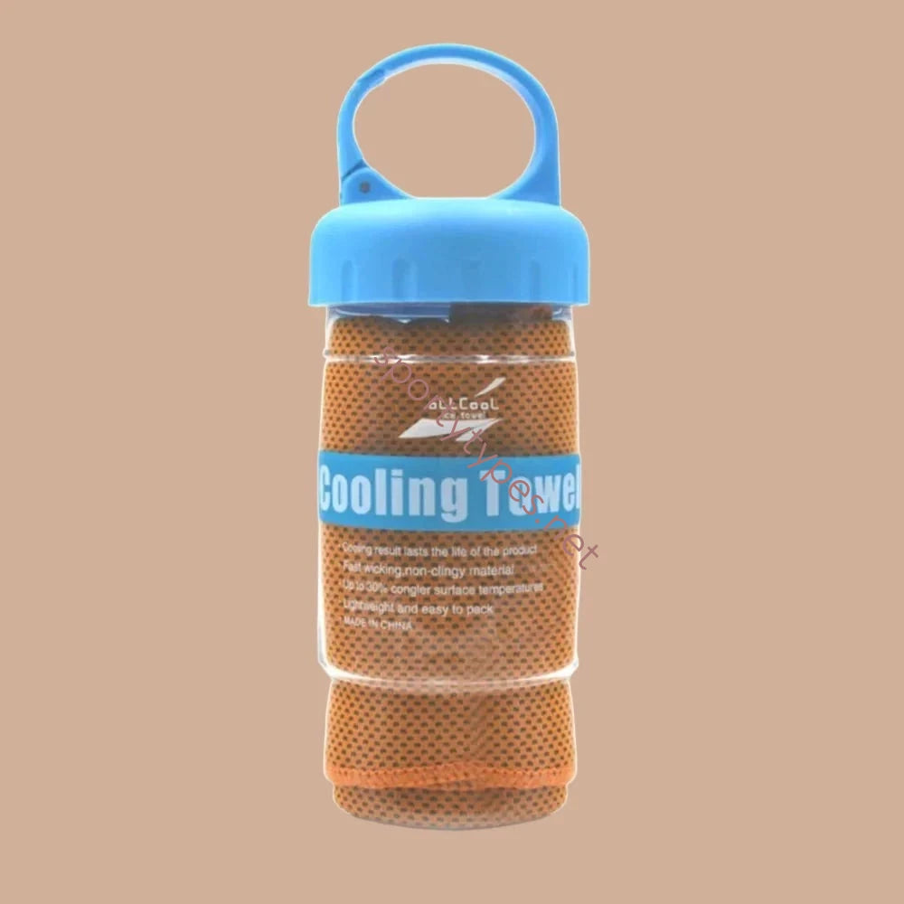 Orange Microfiber Sports Towel
