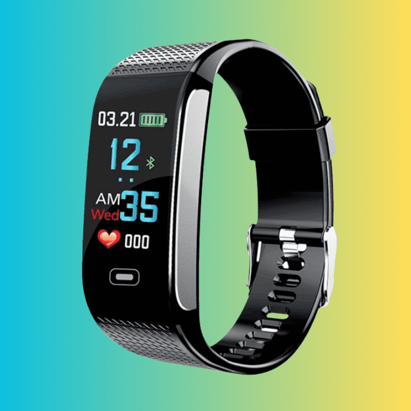 Black Activity Tracker with Heart Rate Monitor