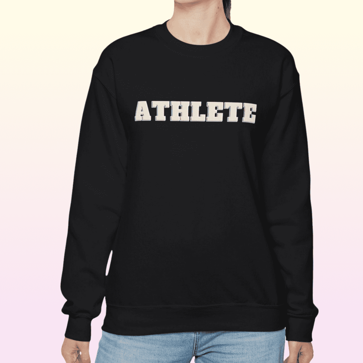 Black Women's Athlete Heavy Blend Sweatshirt