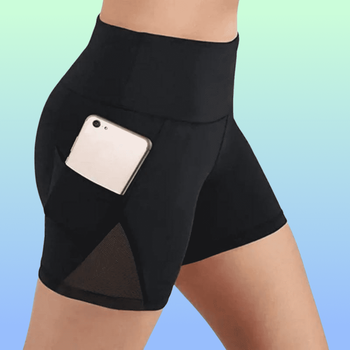 Black Women's Yoga Quick Dry Shorts