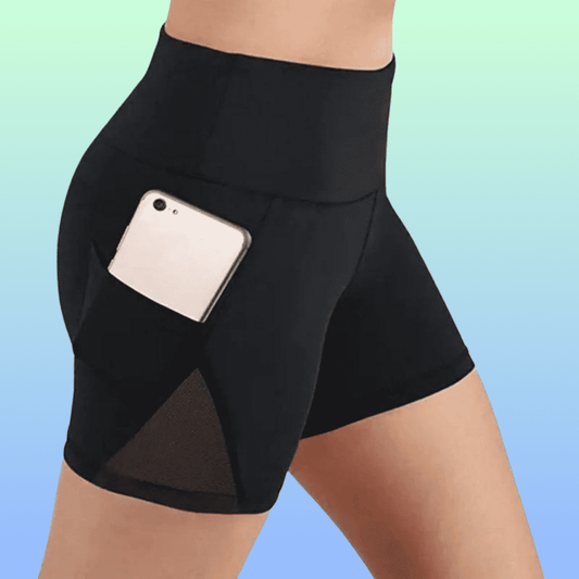 Black Women's Yoga Quick Dry Shorts