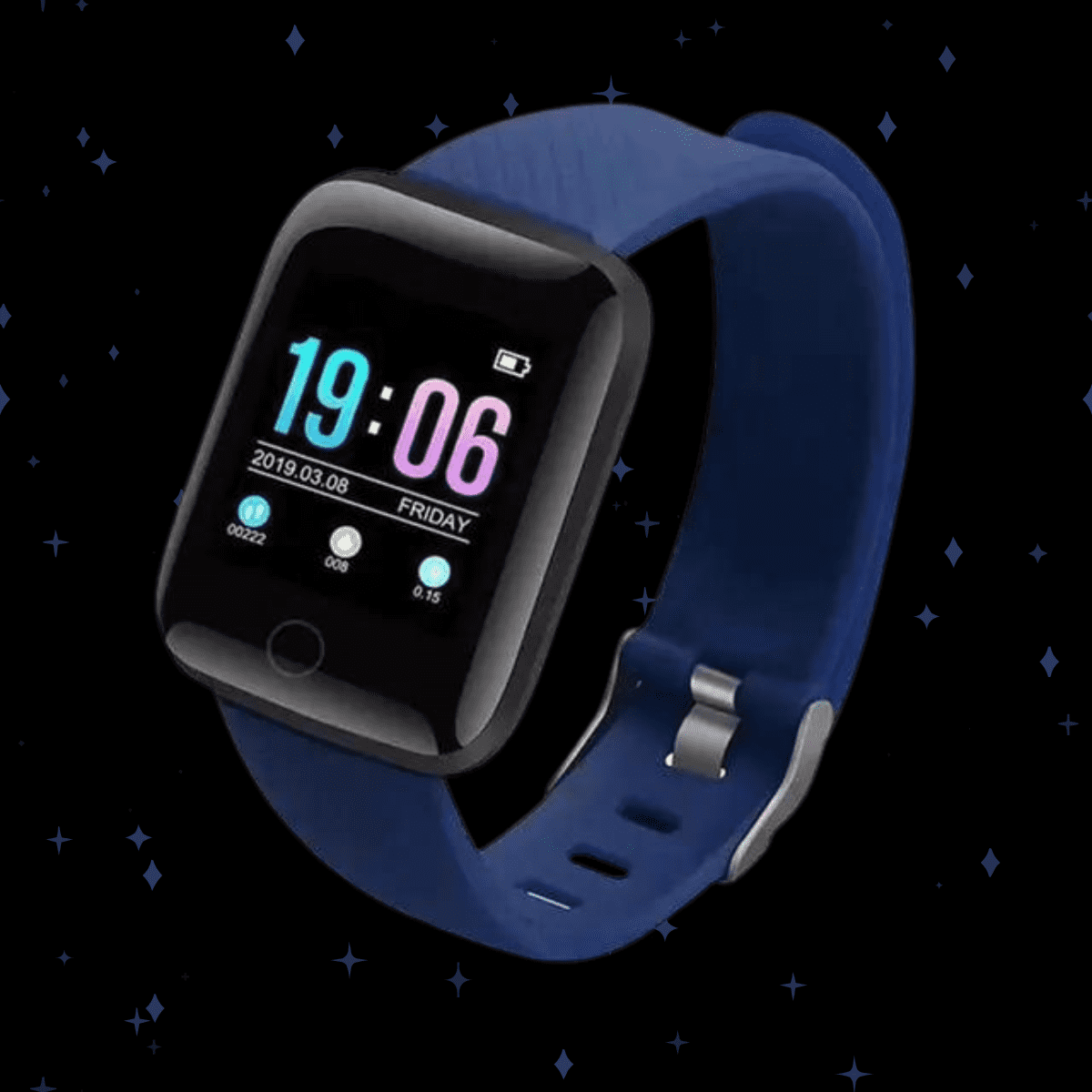 Blue Fitness Tracker Smartwatch