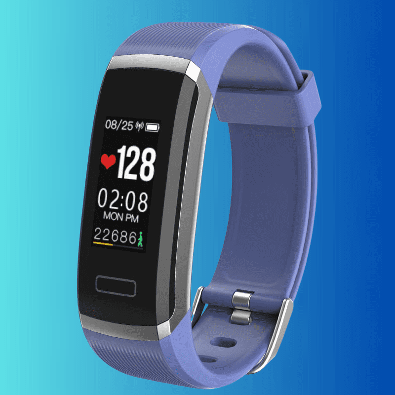 Blue Heart Rate Monitor Fitness Tracker 