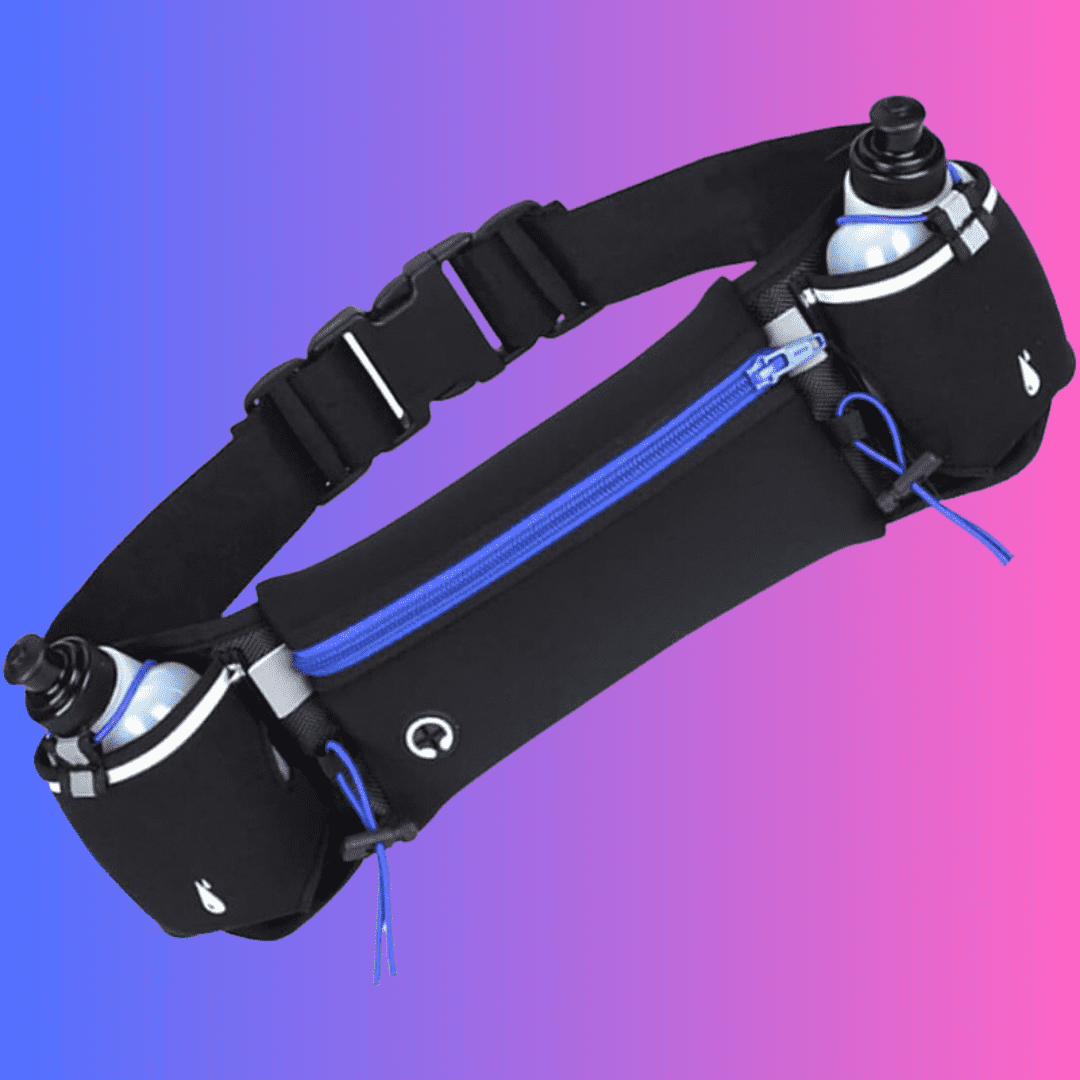 Blue Sports Waist Belt With Water Kettle