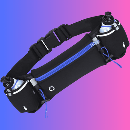 Blue Sports Waist Belt With Water Kettle