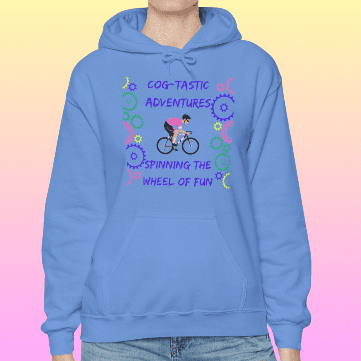 Carolina Blue Women's Cog-tastic Adventures Hoodie