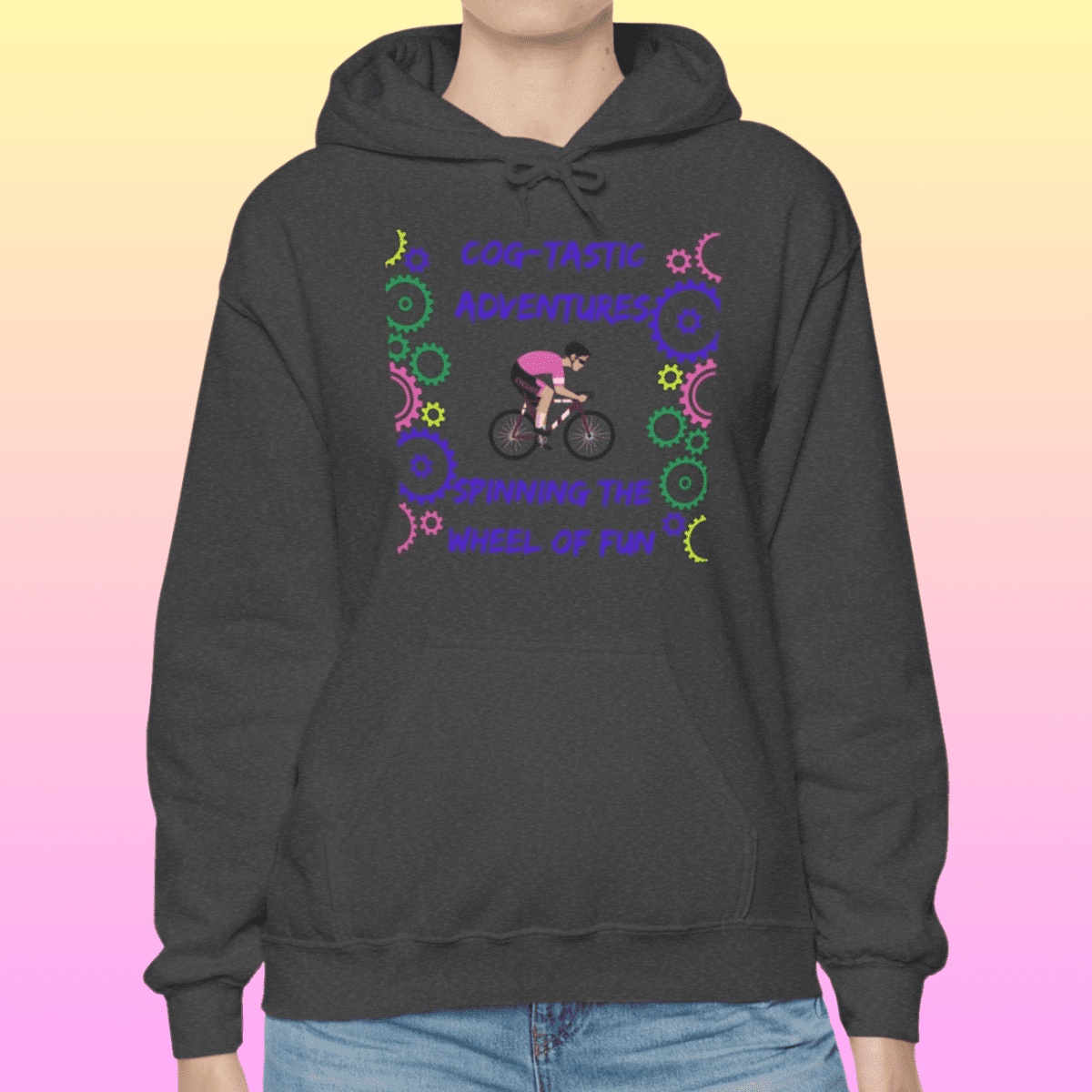 Dark Heather Women's Cog-tastic Adventures Hoodie