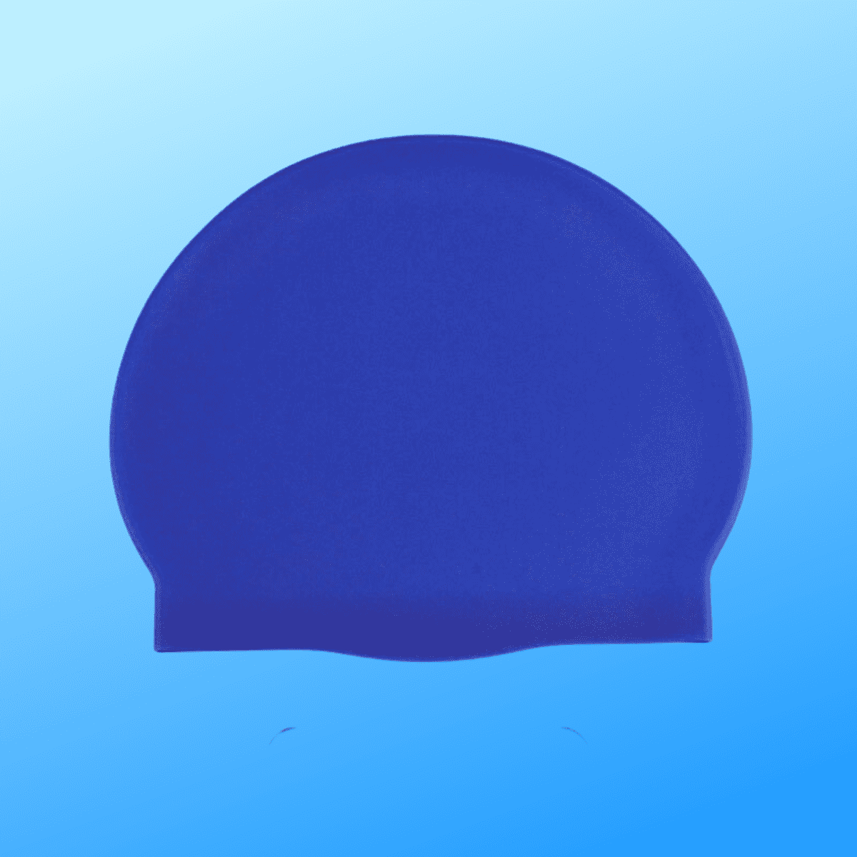 Dark Blue Silicone Swimming Cap - Sporty Types