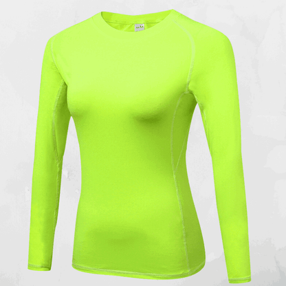 Women's Fluorescent Green PRO  Long-sleeved Top