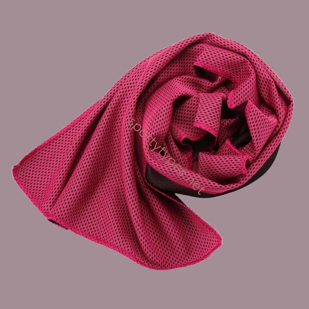Red Microfiber Sports Towel