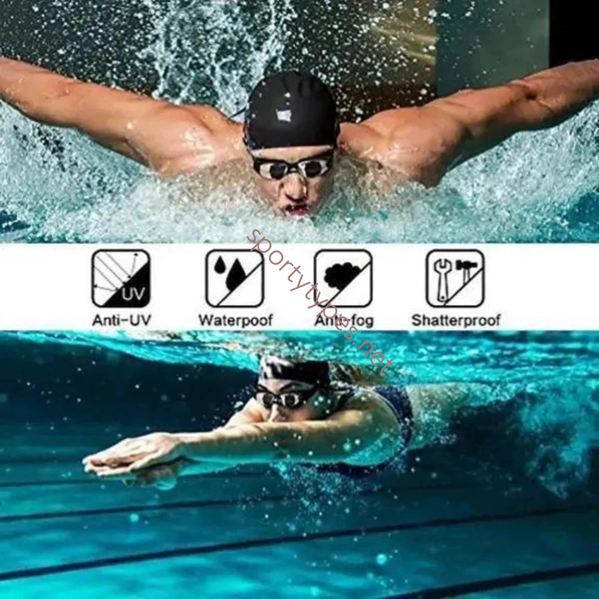 HD Anti-fog Swim Goggles