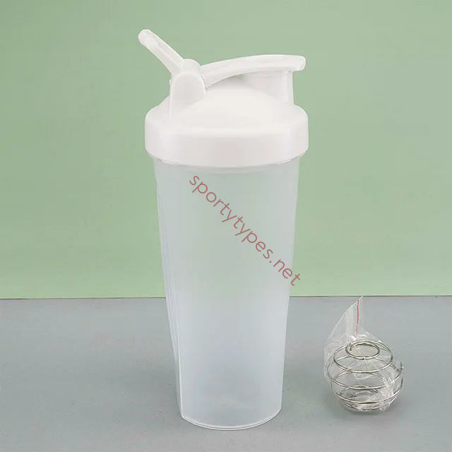 White Portable Protein Powder Shaker