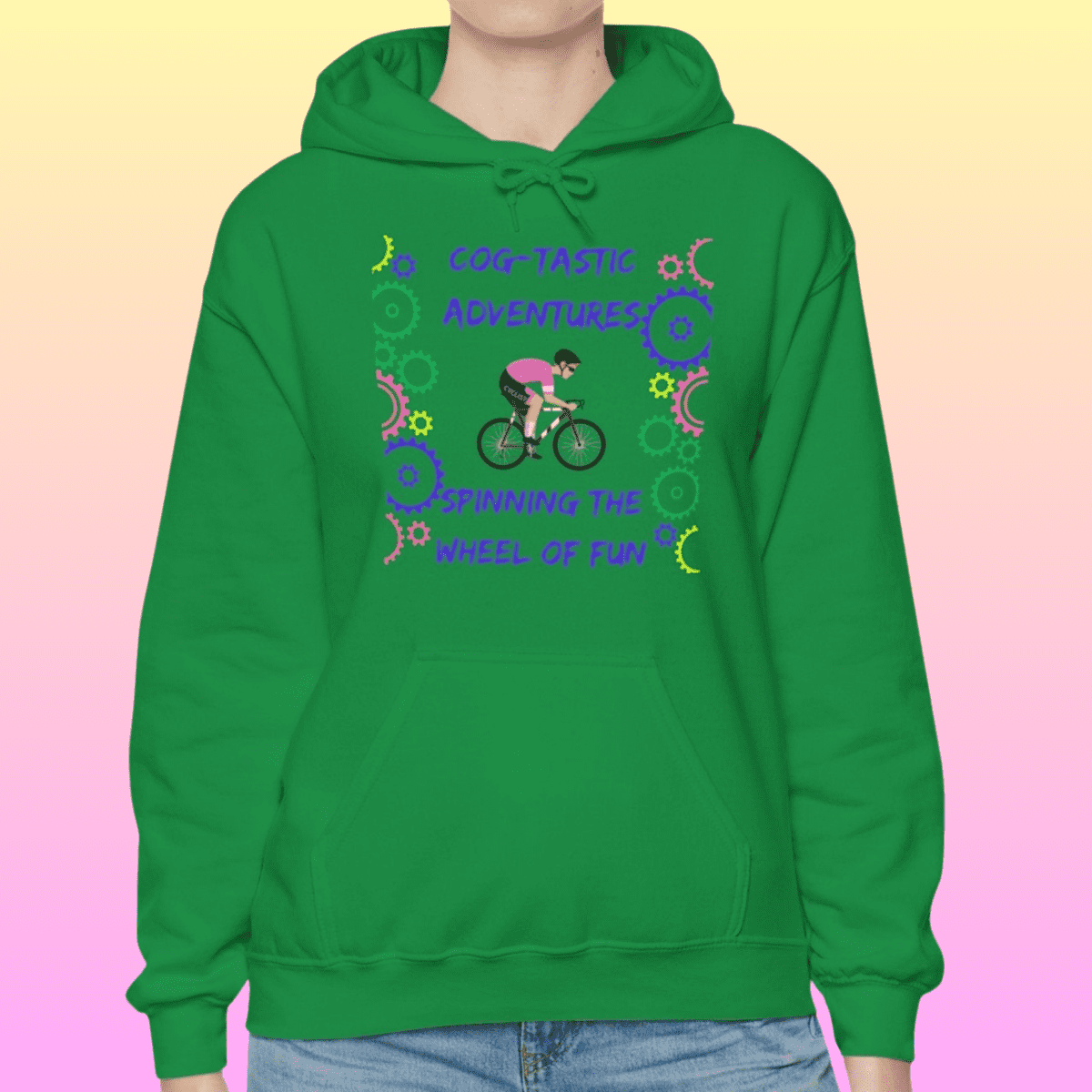Irish Green Women's Cog-tastic Adventures Hoodie