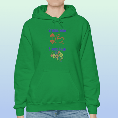 Irish Green Women's Strong Body Strong Mind Hoodie