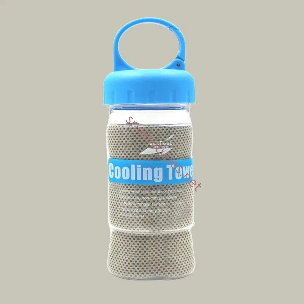 Gray Microfiber Sports Towel
