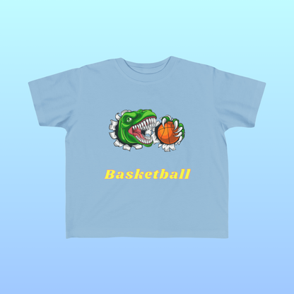 Light Blue Toddler Basketball Fan Jersey T-Shirt