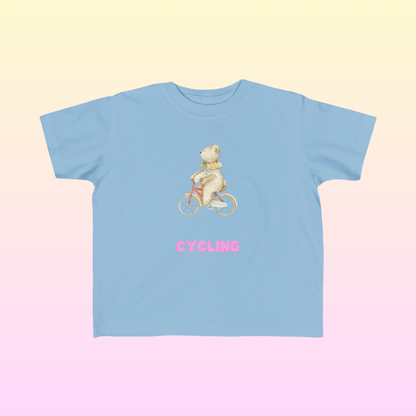 Light Blue Toddler Cycling Fan Jersey T-Shirt